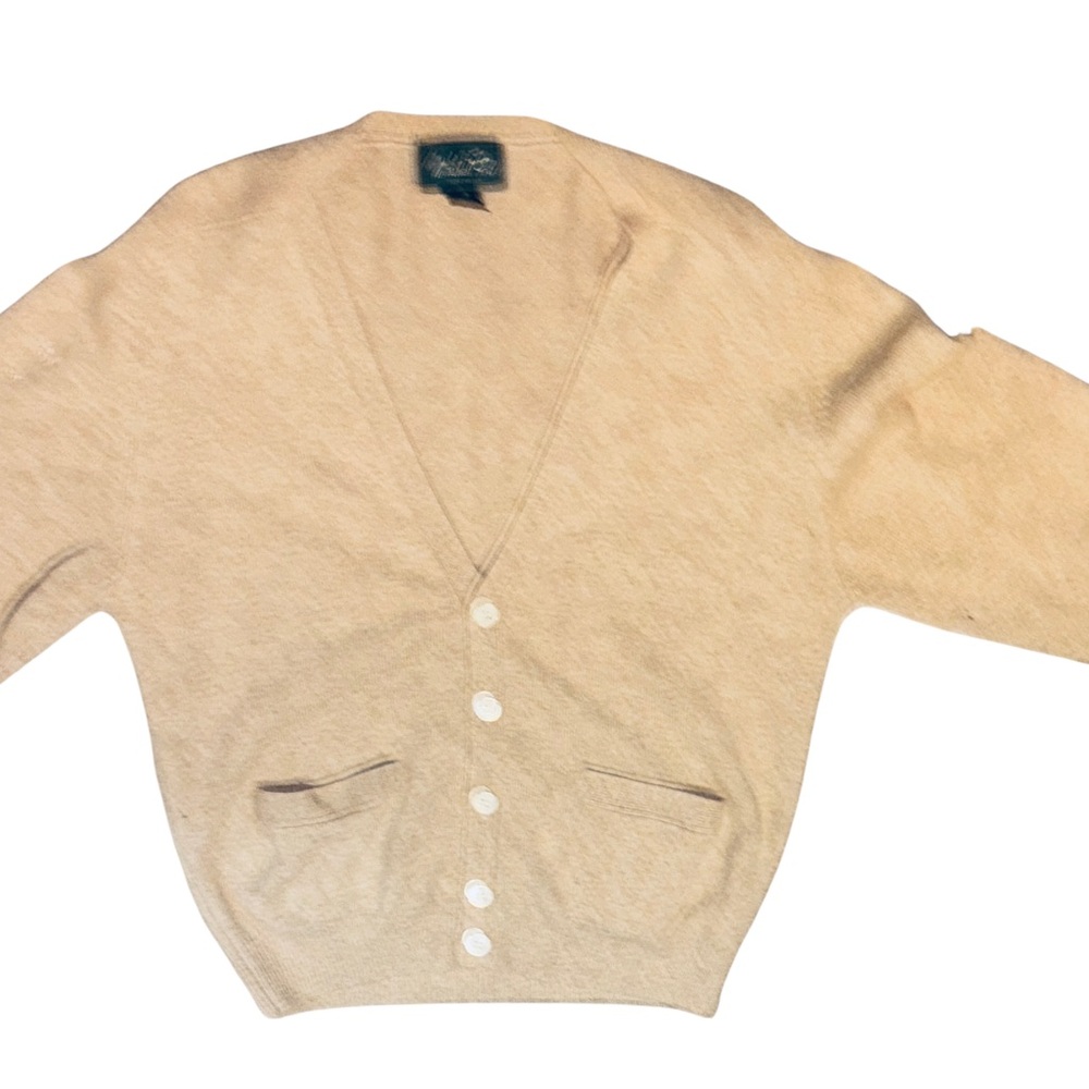 Vintage Lamb Wool Button-Up Cardigan